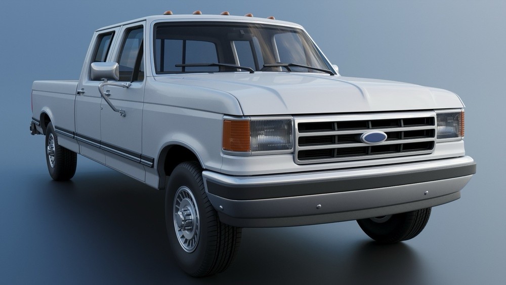 3d Printed 1/25 1987 F-350 Crewcab Model Kit