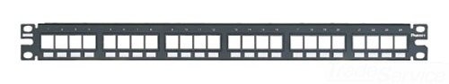 Panduit 24-Port Flush Mount Modular Patch Panel, 1 RU. (nkpp24fmy)