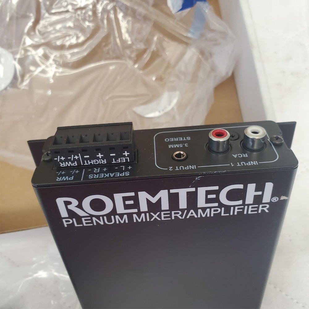 Roemtech PMA245H Plenum Mixer Amplifier 45W Stereo Amp for Classroom Audio