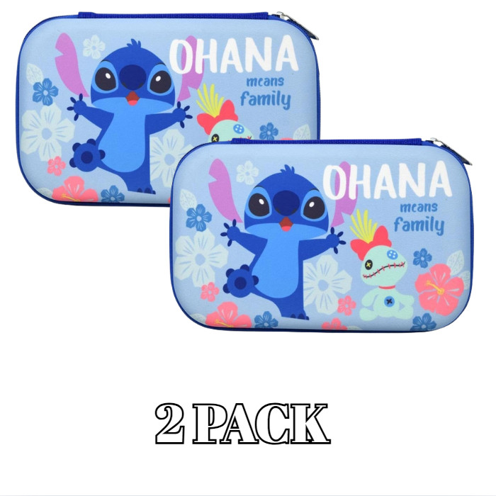 Zeronic Lilo & Stitch Molded Pencil Case 2 pack
