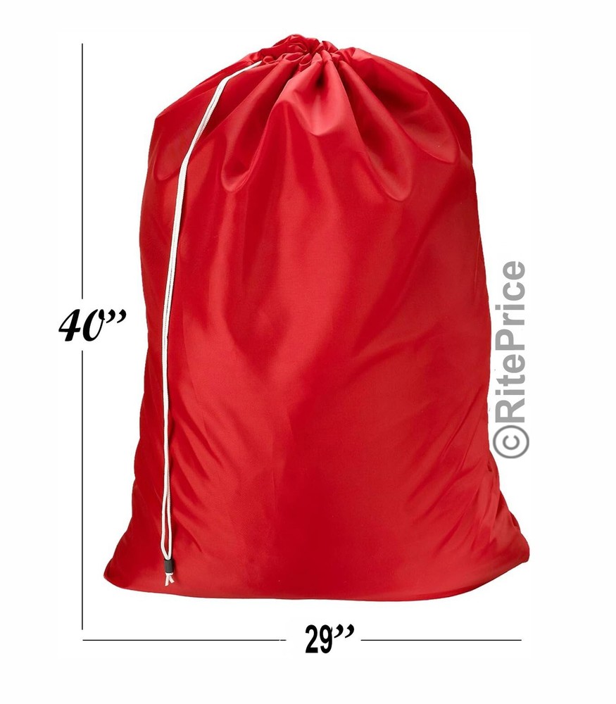 Large 29"X40" Laundry Bag Washable Heavy Duty Locking Drawstring Bag (2 Pack)