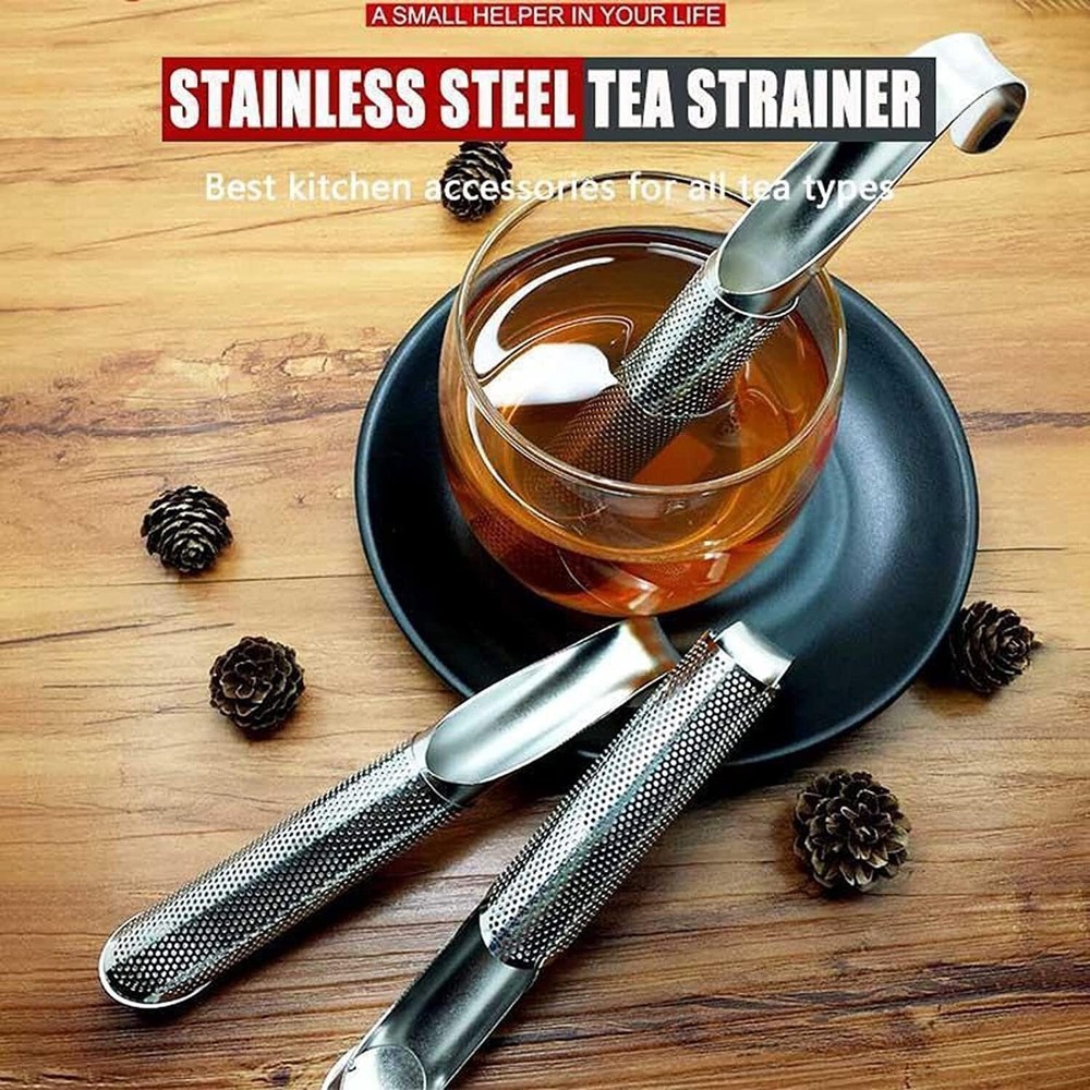 Stainless Steel Tea Diffuser & Strainers - 2PCS Long-handle Filters