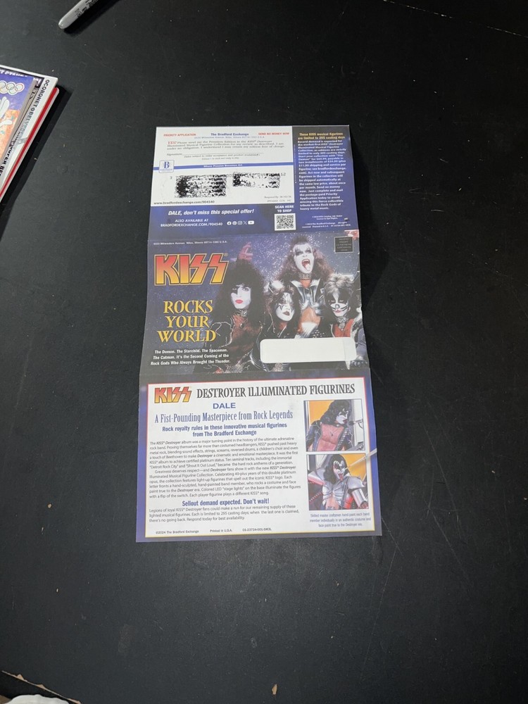 KISS : Destroyer Illuminated Figurines Mail Order Ad (Great To Display)