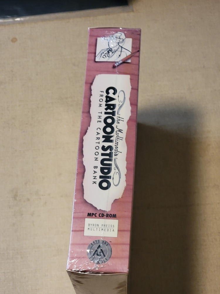 1994 Multimedia Cartoon Studio Bank Kit CD-ROM Software Program New Sealed