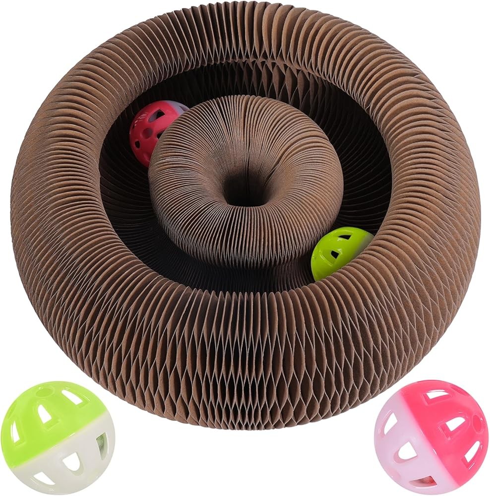 Magic Organ Cat Scratcher Toy Bell Balls - Interactive Transformable Cat