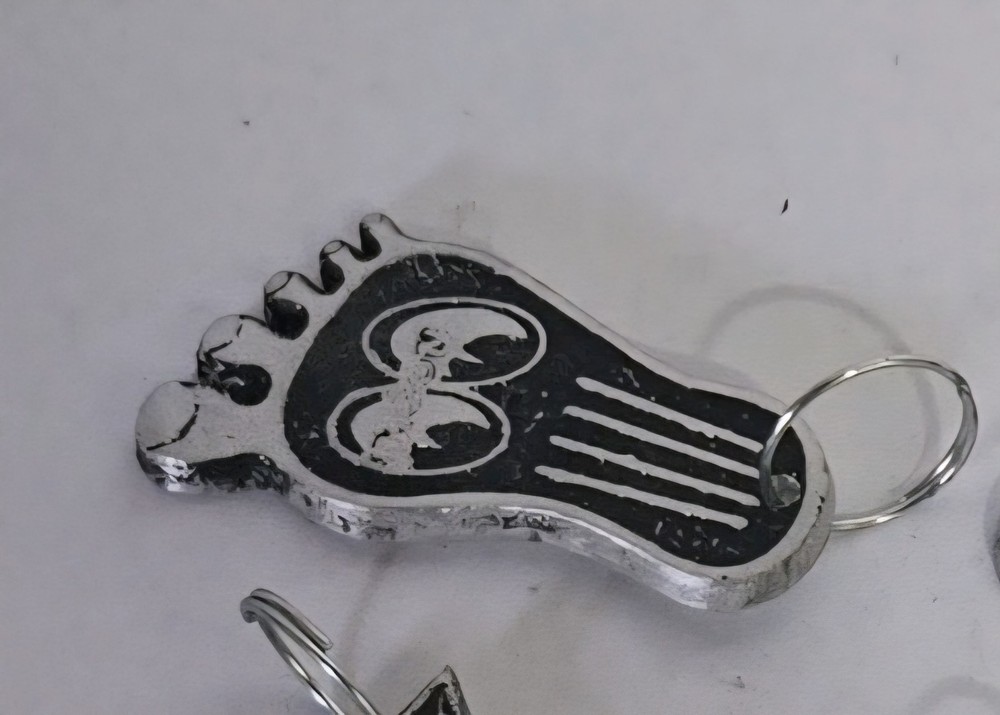 The Classic Moon Foot Key Chain Key Ring