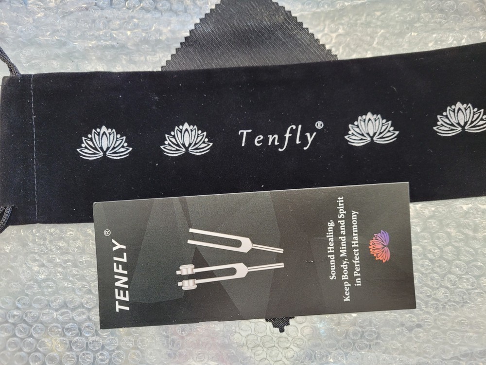 TENFLY Solfeggio Tuning Fork Set - 10 Multicolour Tuning Forks Perfect for DN...