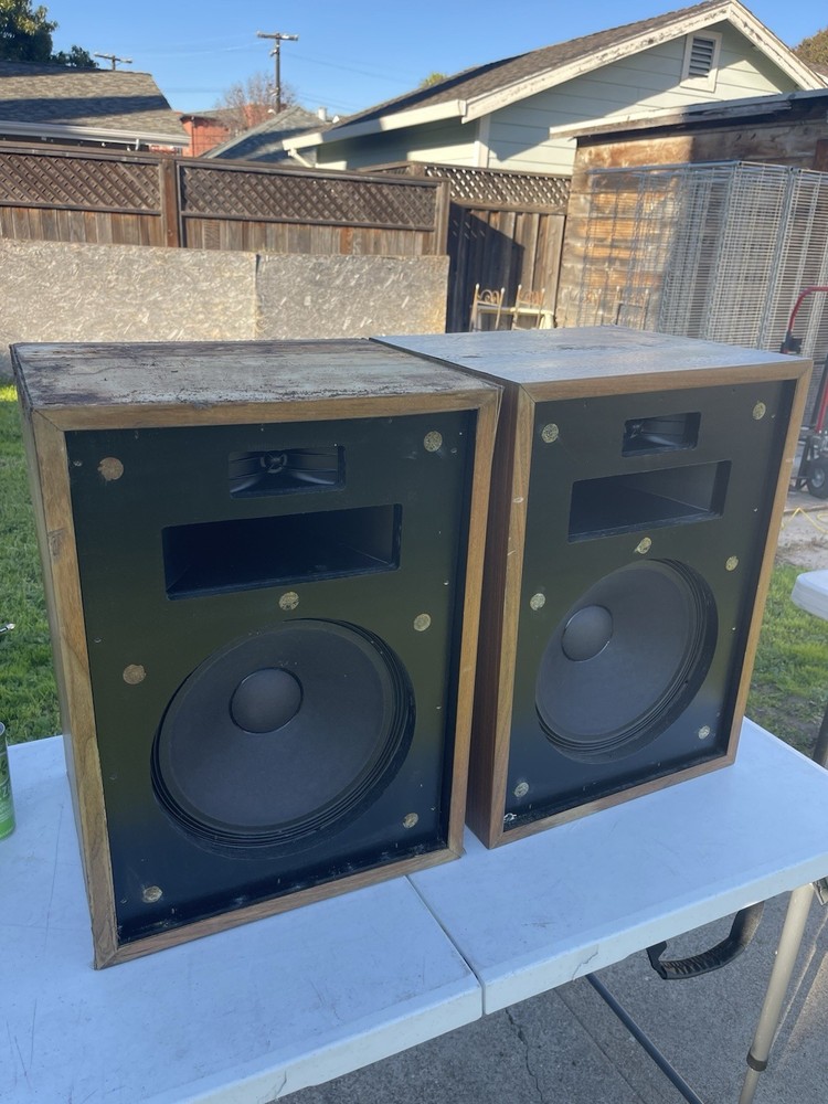 PAIR KLIPSCH HERESY K52H MID RANGE COMPRESSION DRIVERS & K-700 METAL HORNS