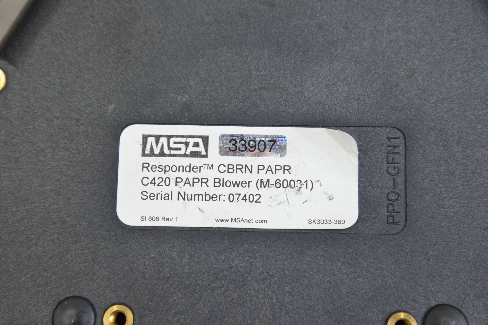 MSA CBN C420 PAPR Blower M-60031 Single Speed Toggle Switch