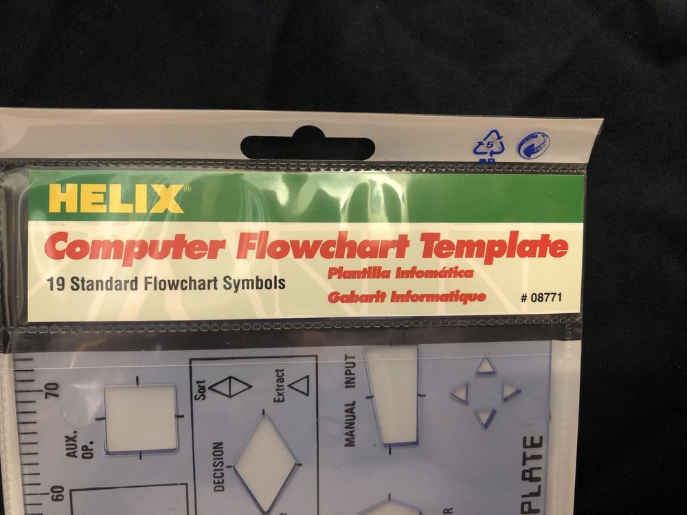 Helix H77 Computer Flowchart Template - Made in England Programming Algorithms