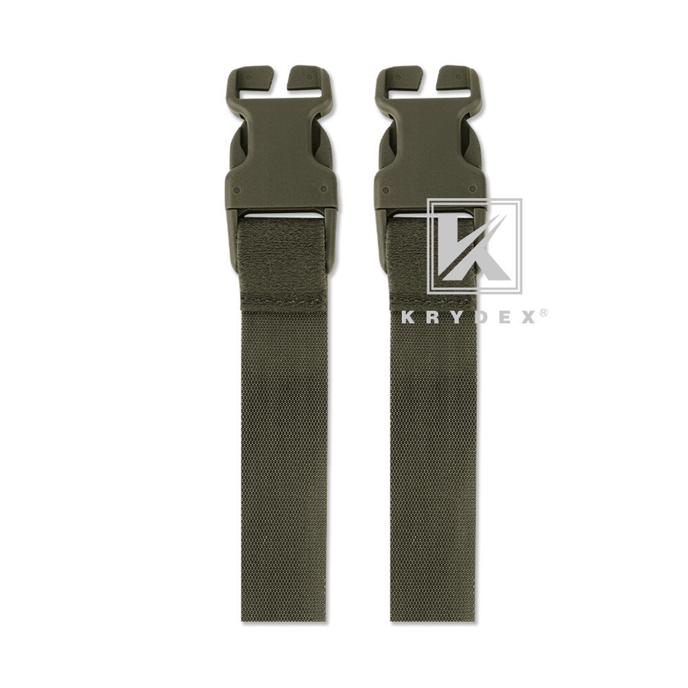 KRYDEX Tactical MOLLE Panel Front Flap Placard Removable Swift Buckle Green