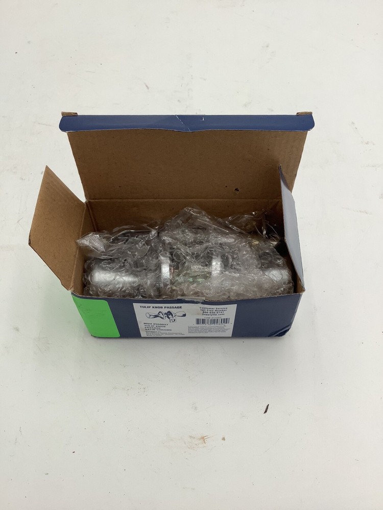 Tulip Knob Passage. Satin Chrome