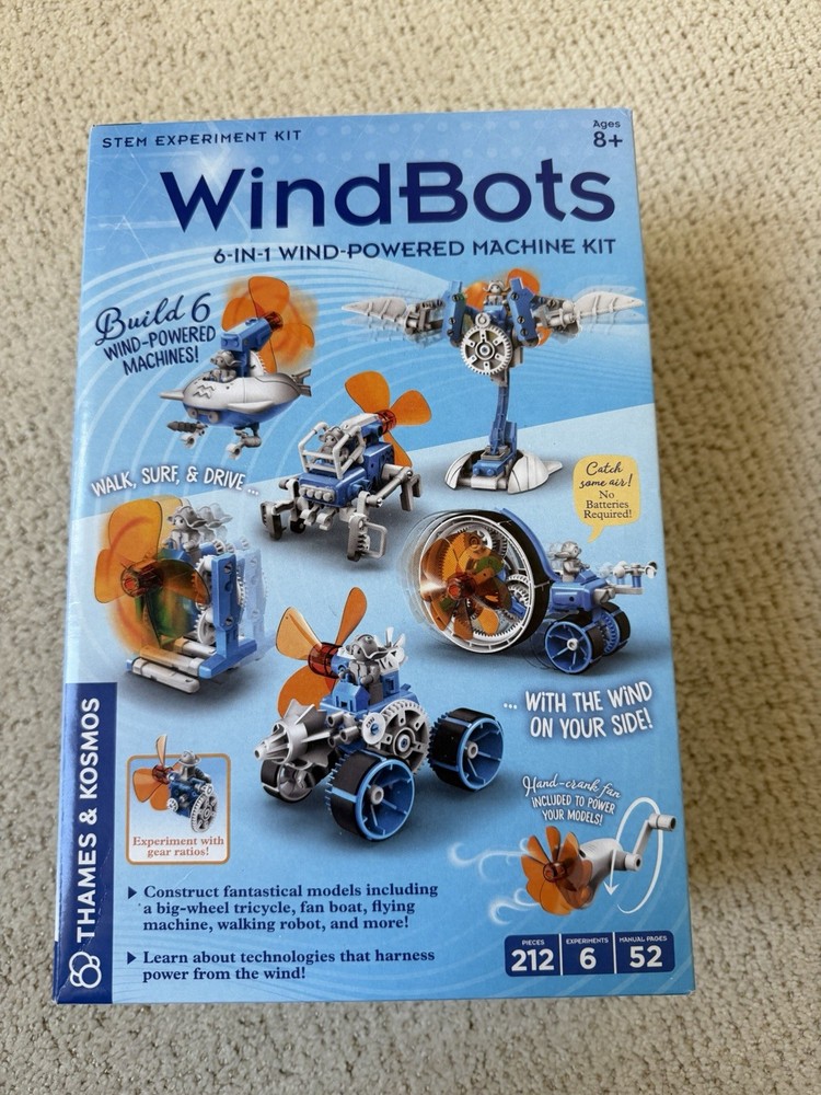 WindBots 6 In 1 Wind Powered machine Kit