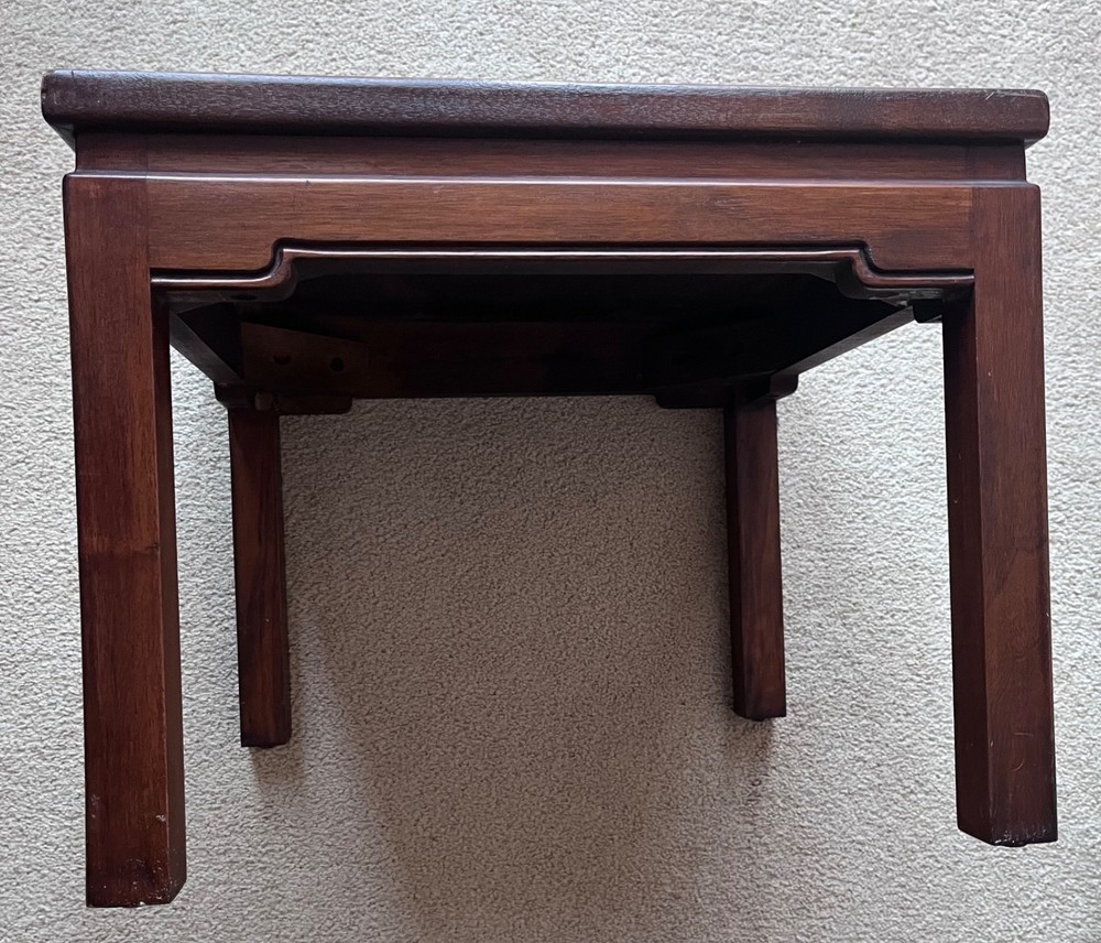 ASIAN MODERN VINTAGE SQUARE TABLE/STAND