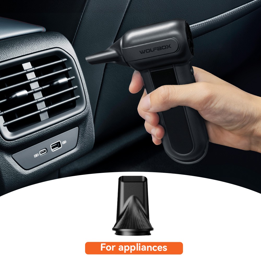 WOLFBOX Rechargeable Air Duster 150000RPM Brushless Motor Turbo Fan Blower DF100