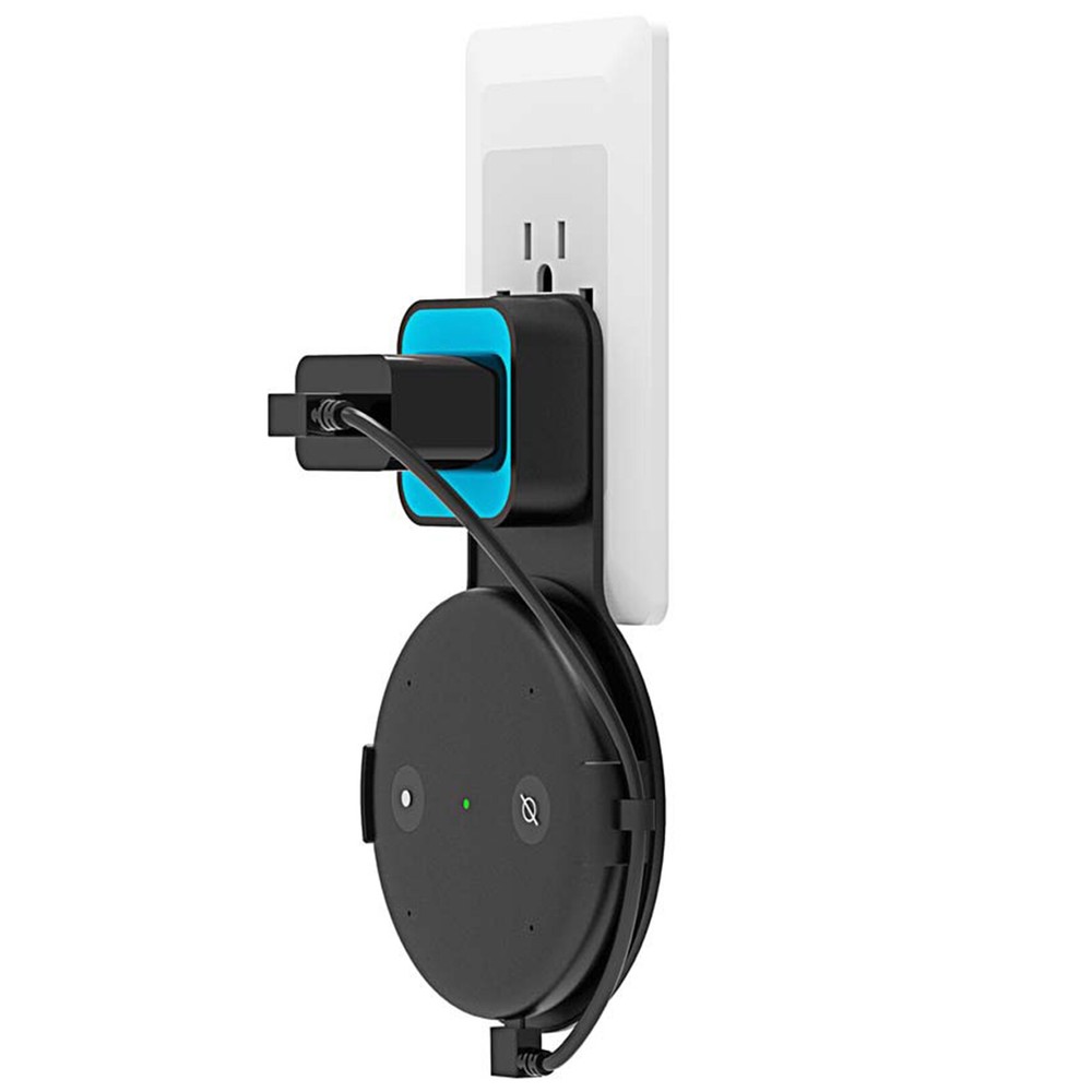 Wall Plug Power Supply Bracket Mount Holder Adapter for Amazon Echo Input