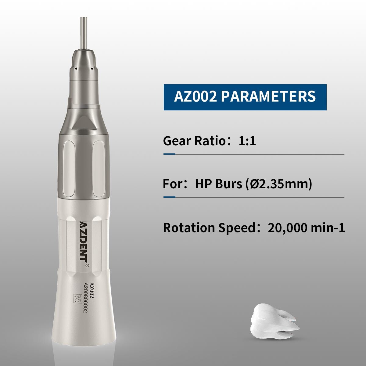 AZDENT Dental E-generator LED High Speed/Low Speed Handpiece Kit 2Hole/4Hole