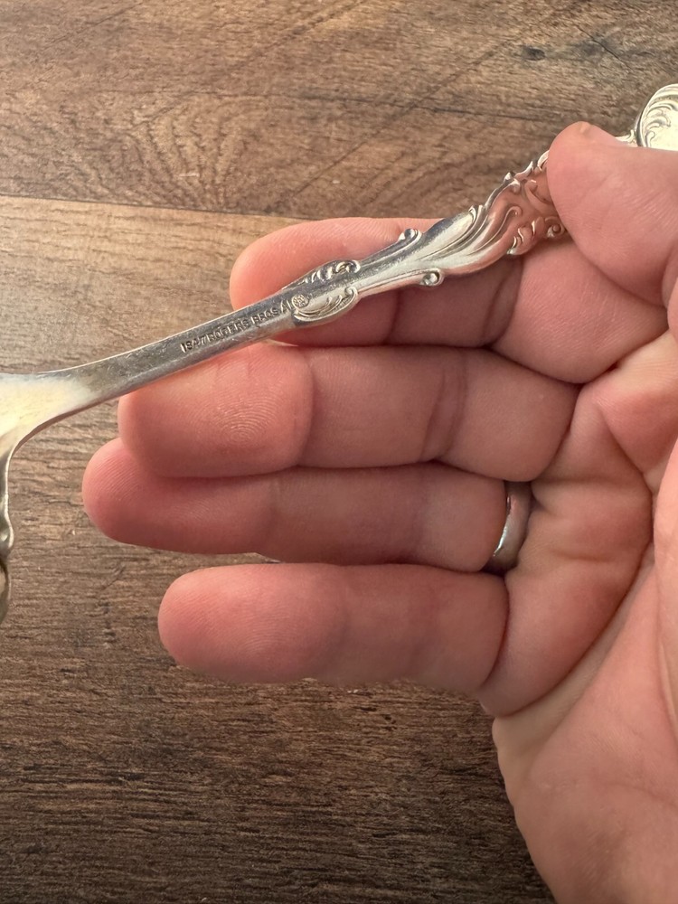 1847 Rogers Bros Columbia Pattern Bonbon Scoop Casserole Spoon Server