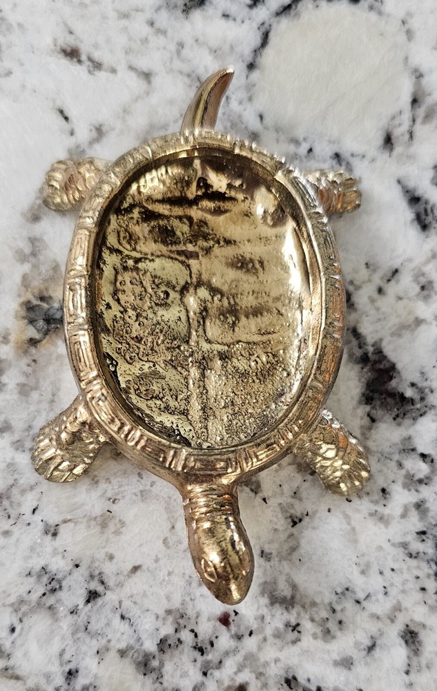 Vintage Holiday Import Turtle Trinket Holder