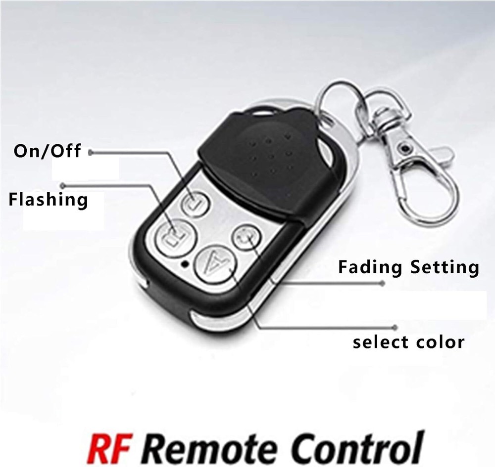 Wireless RGB Remote Controller for Motorcycle Car LED Accent Lights 12V