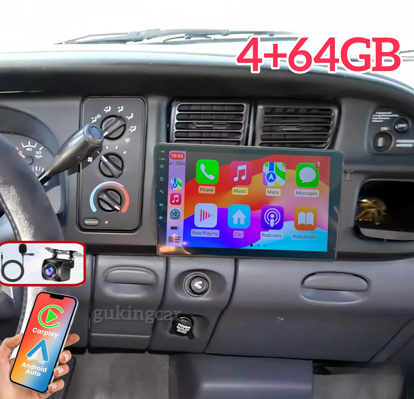 64G For 1994–2002 Dodge Ram 1500 2500 3500 Android Carplay Car Stereo Radio GPS