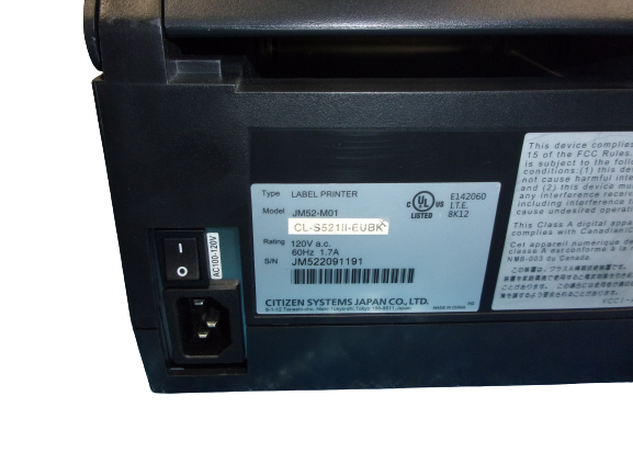 Citizen CL-S521II Thermal Label Printer USB Ethernet