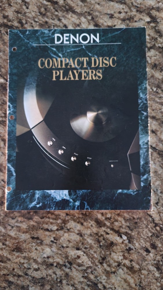 Original 1991 Store Flyer  for Denon CD Players