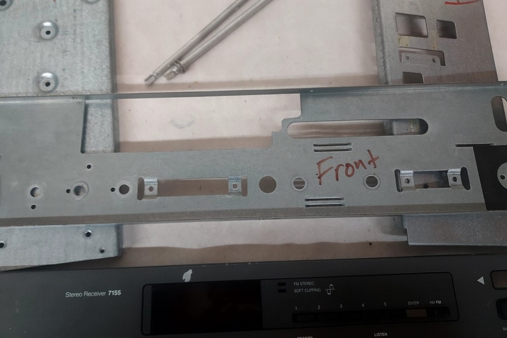 NAD 7155 Stereo Receiver Side, Back, and Front Panels