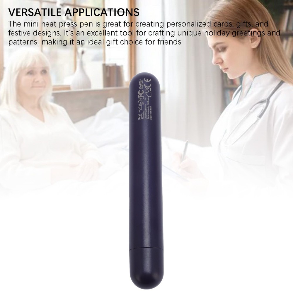Quick Heating Mini Heat Press Pen For Permanent Erasing Easy To Use