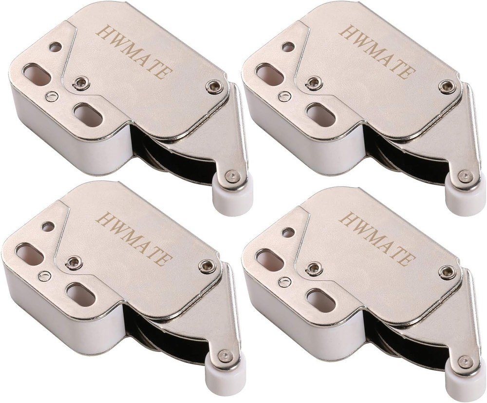 Push to Open Touch Release Lock Spring Loaded Mini Latch for Kitchen Cabinet ...