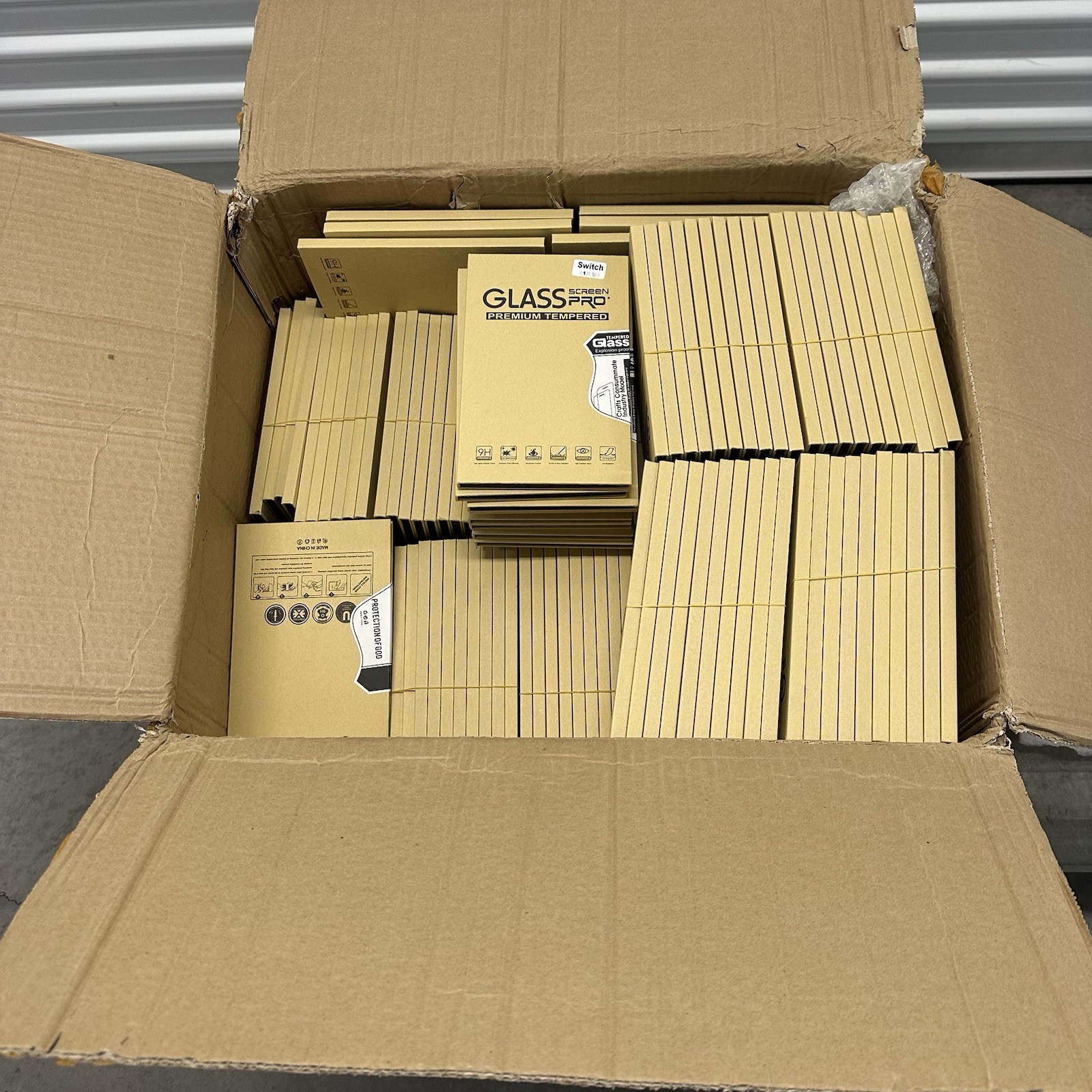 250 Units LOT Premium 9H Tempered Glass Screen Protector For Nintendo Switch