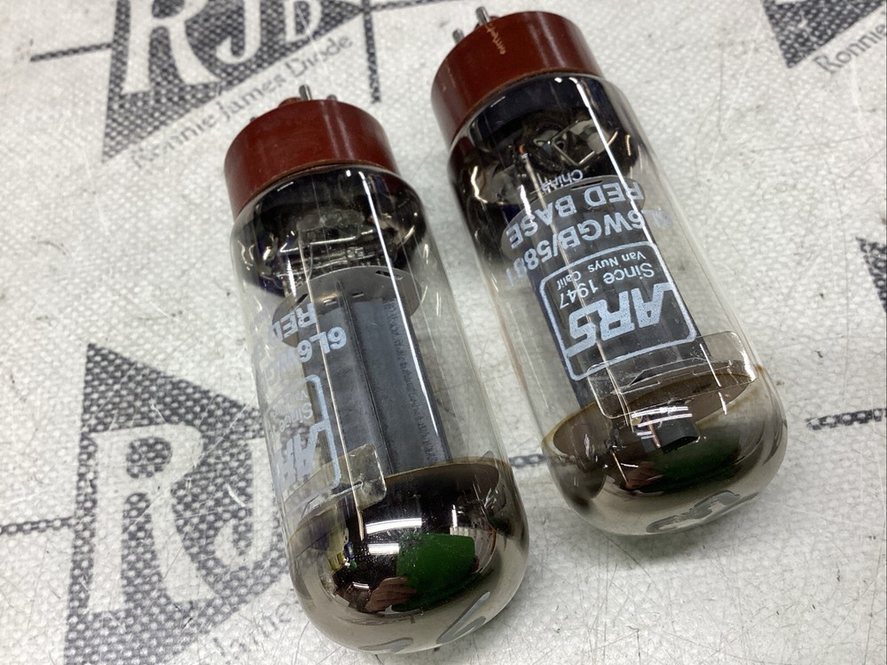ARS 6L6 Power Tubes Tested 2 Red Base