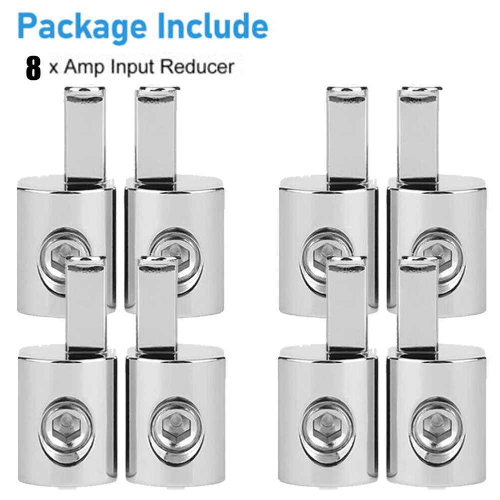 Car Audio AMP Gauge Ground Wire Pin AWG Input Wire Reducer Connector Terminal