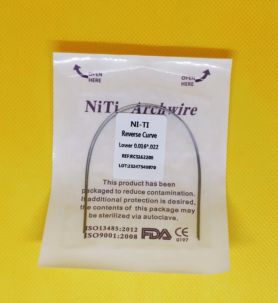5Pack Dental Orthodontic Super Elastic Reverse Curve NITI Arch Wire Rectangular