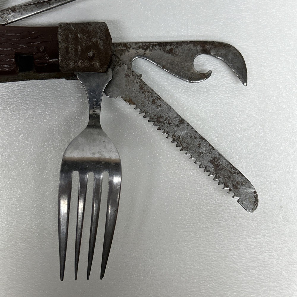 Vintage Multi-Functional Camping Survival Pocket Knife Tool