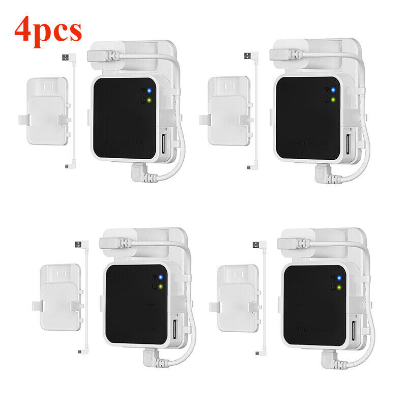 4 pack Outlet Wall Charger Mount Bracket Holder for Blink Sync Module 2