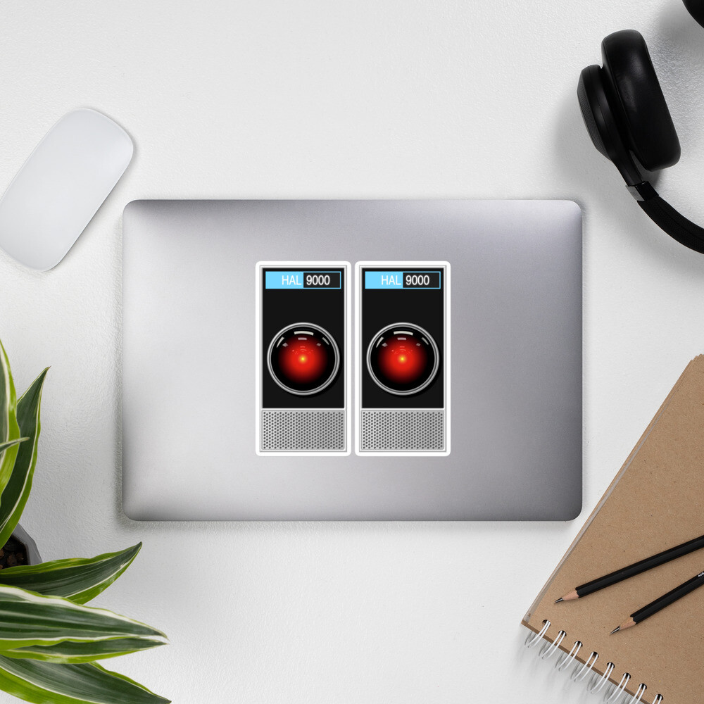 HAL 9000 Stickers (2) Prop