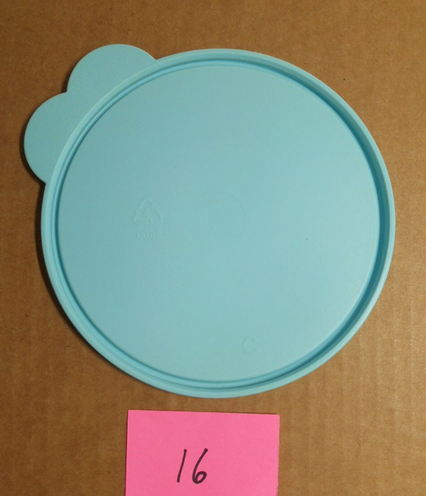 Tupperware #2541D Size C Aqua Blue Round Replacement Lid Only P16
