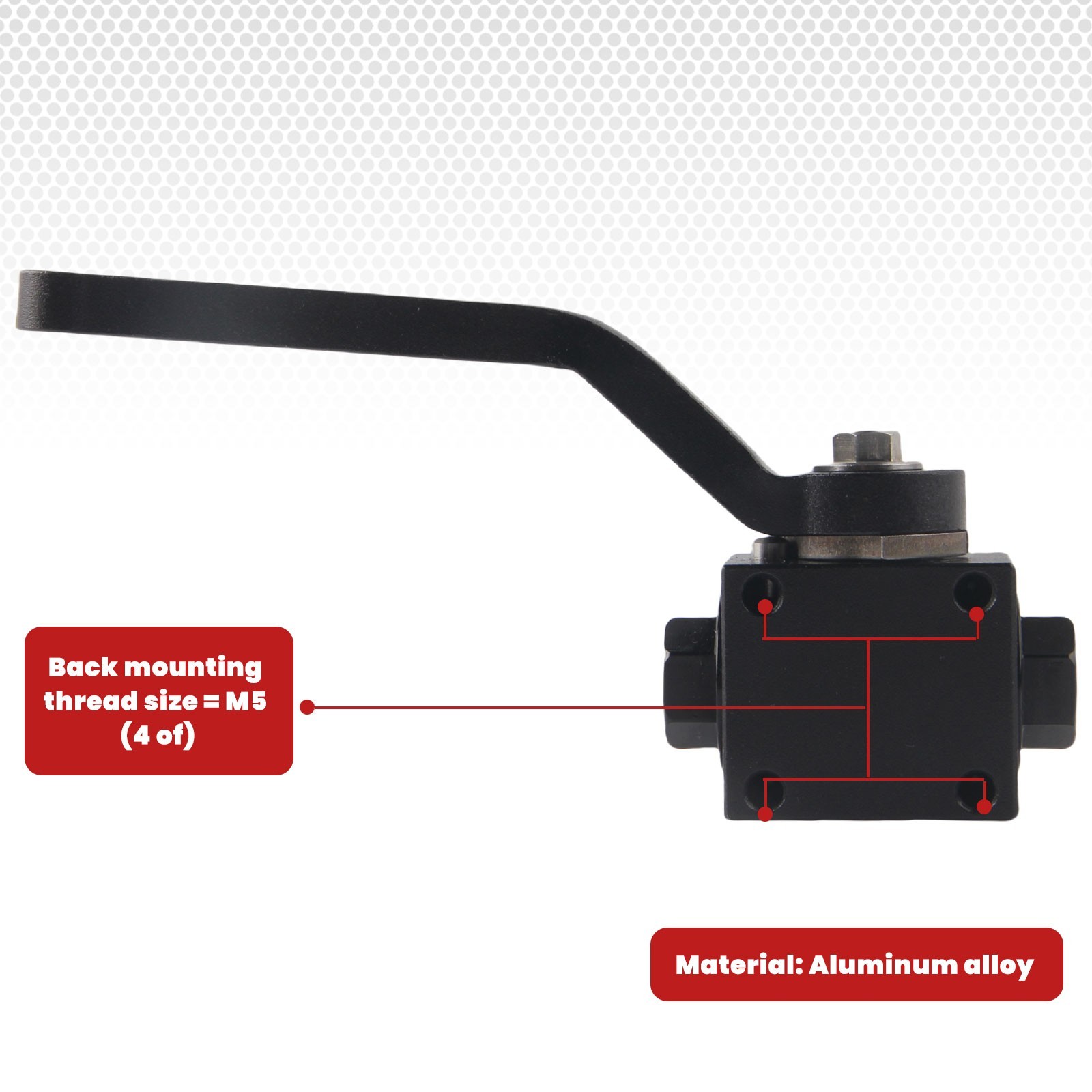 1/8" NPT Aluminium Brake Line Lock Fuel Shut Off Valve for hydraulic brake line