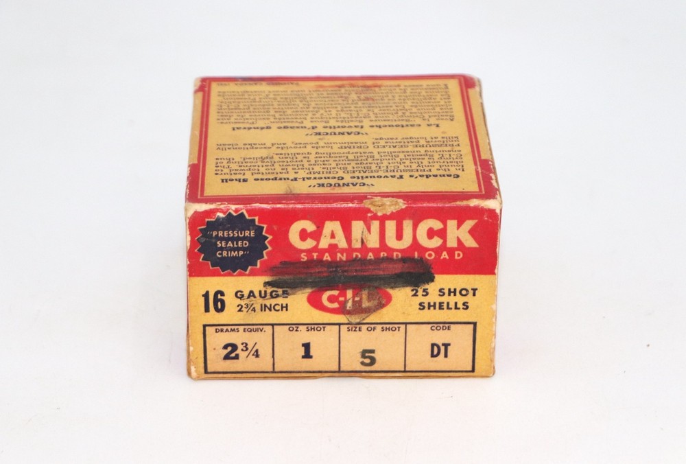 CANUCK by CIL 16 Gauge Standard Load 1-Pc Shot Shell Box - Empty