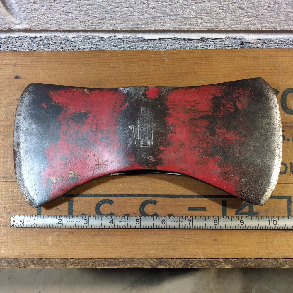 Vintage Vaughan Sub Zero 3.5 Lb. Double Bit Axe Head Tool For Restoration