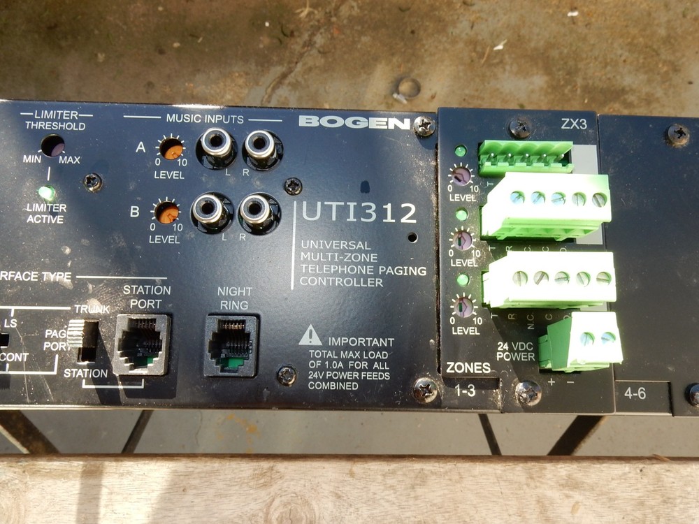 Bogen Communications UT1312 Universal multi zone telephone paging controller