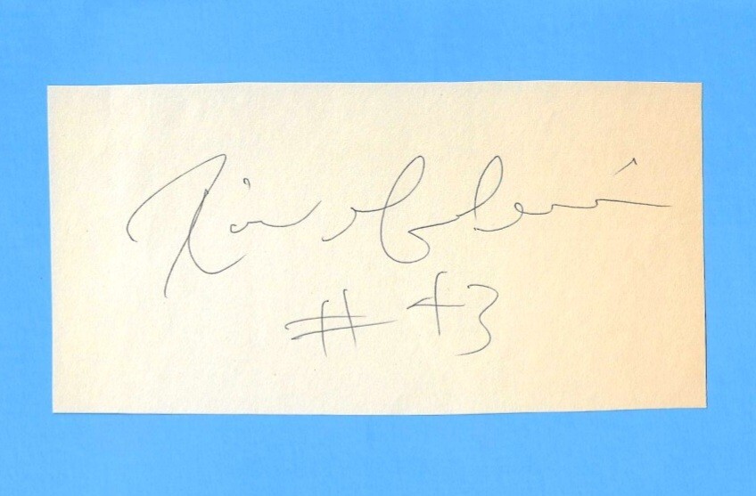 Raul Mondesi Signed Paper Cutout Dodgers