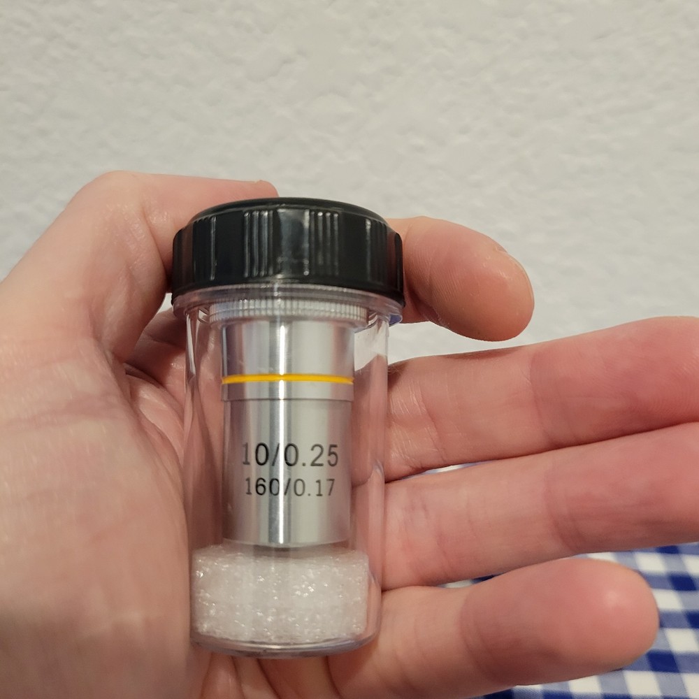 NEW AMSCOPE 10 0.25 160/0.17 Microscope Objective Lens