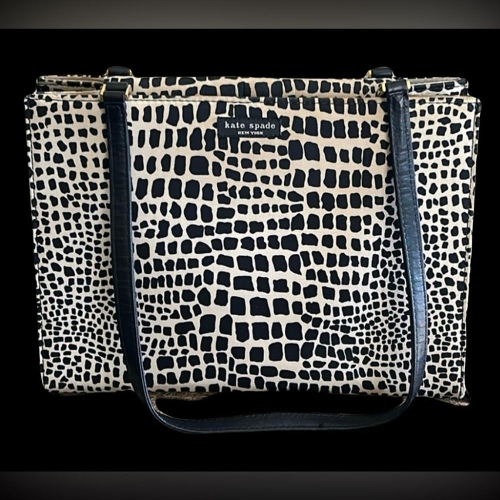 KATE SPADE GIRAFFE PRINT SHOULDER BAG