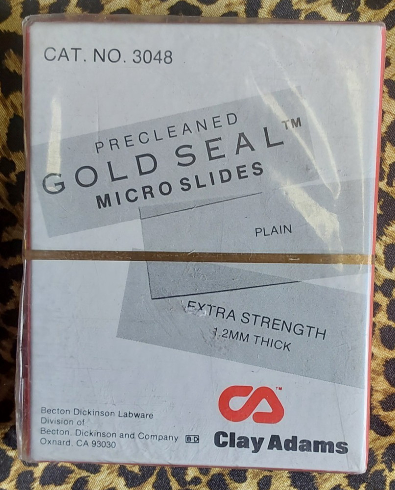 Clay Adams NO. 3048 Microscope Slides Sealed