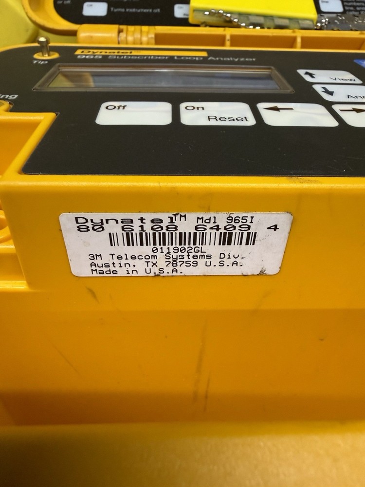 Dynatel 3M 965 Subscriber Loop Analyzer Test Set