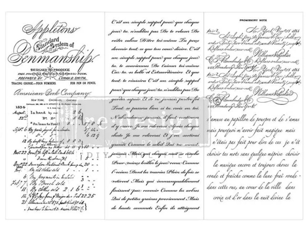 Re-Design with Prima Transfer - VINTAGE SCRIPT MASTERY