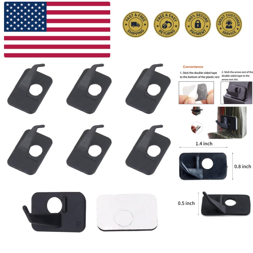 6pcs Durable Adhesive Arrow Rest Set for Precision Archery - Right & Left Hand
