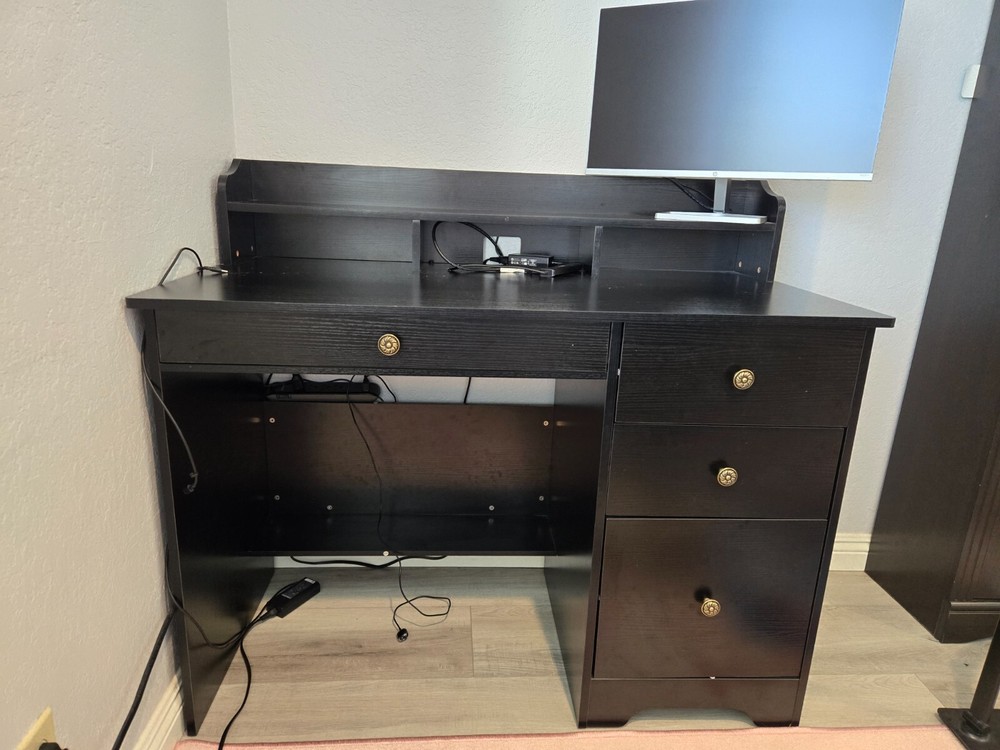 Sturdy New Office Desk Expresso Brown